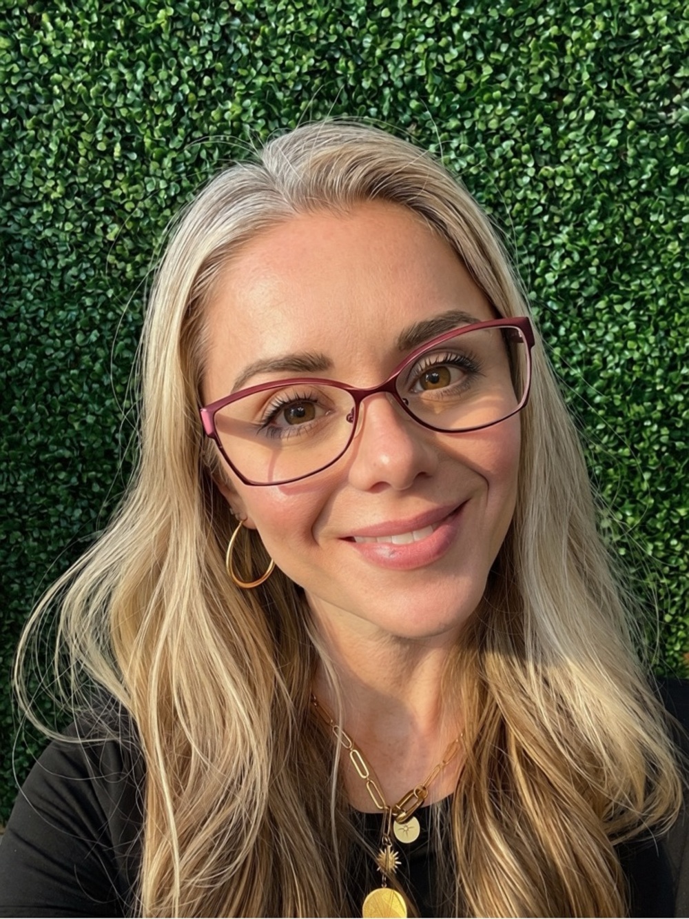 Women's Plum Metal Eyeglasses Frame - Seraphin Laurel